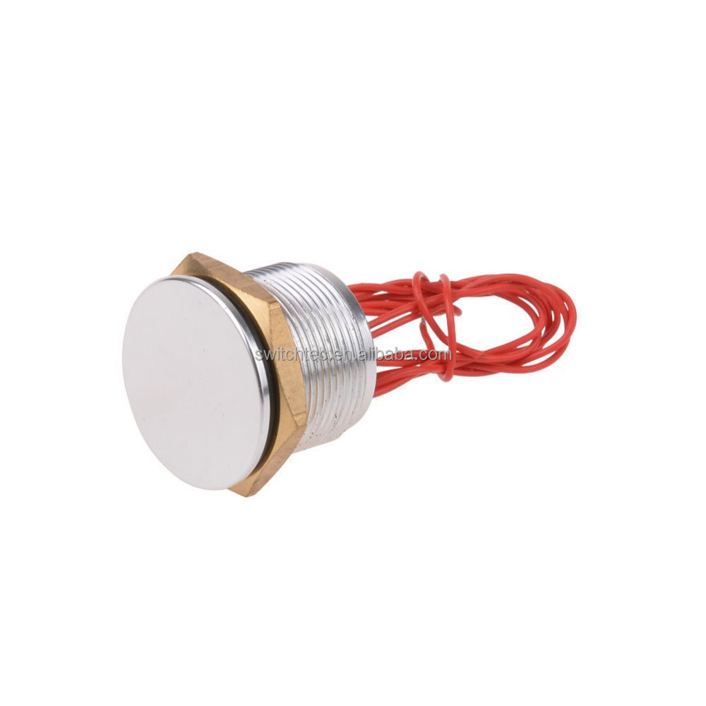 Metal LED Switch Latching Pushbutton/19mm waterproof IP67 piezoelectric Switches