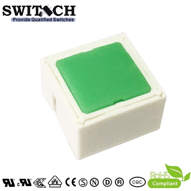 15x15mm Illuminated Tact Switch with White LED Alternative Rafi