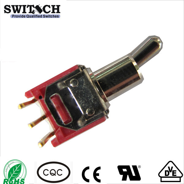 Waterproof Miniature Toggle Switch 250V Stainless Steel Actuator Toggle Switch