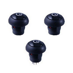 Led Light Push Button Switch Flashlight Momentary Push Button Switch Round Button