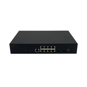 Factory OEM/ODM 10 port Management Switch 8 GE Ports and 2*10G SFP Poe Internet Switch