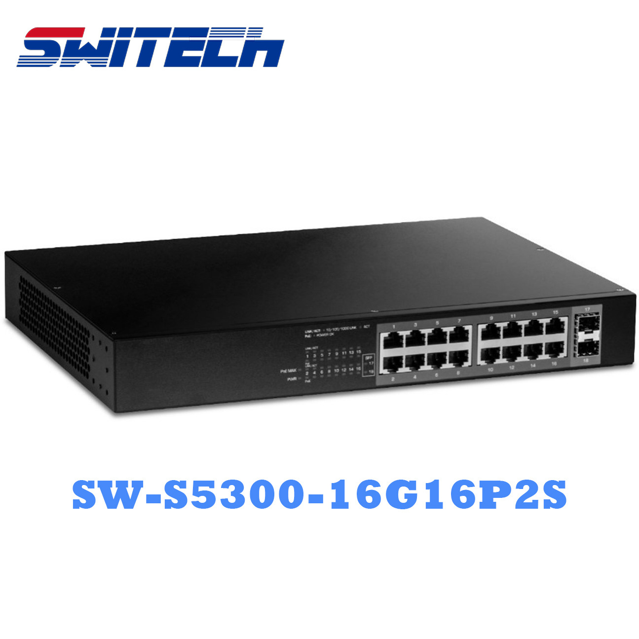 16*10/100/1000 TRJ45 POE switch Unmanaged network poe switch for CCTV