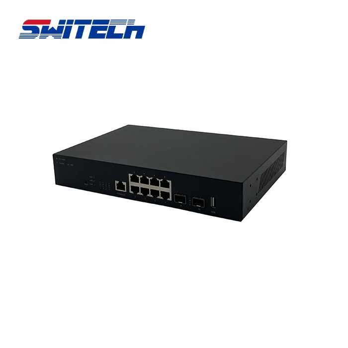 Factory OEM/ODM 10 port Management Switch 8 GE Ports and 2*10G SFP Poe Internet Switch