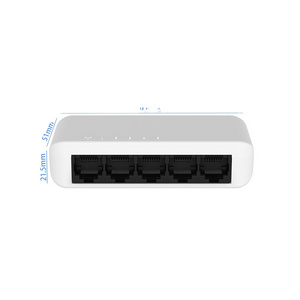 5 Ports Gigabit Ethernet Switch support 10/100/1000M adaptive full duplex adopts IEEE802.3x standard