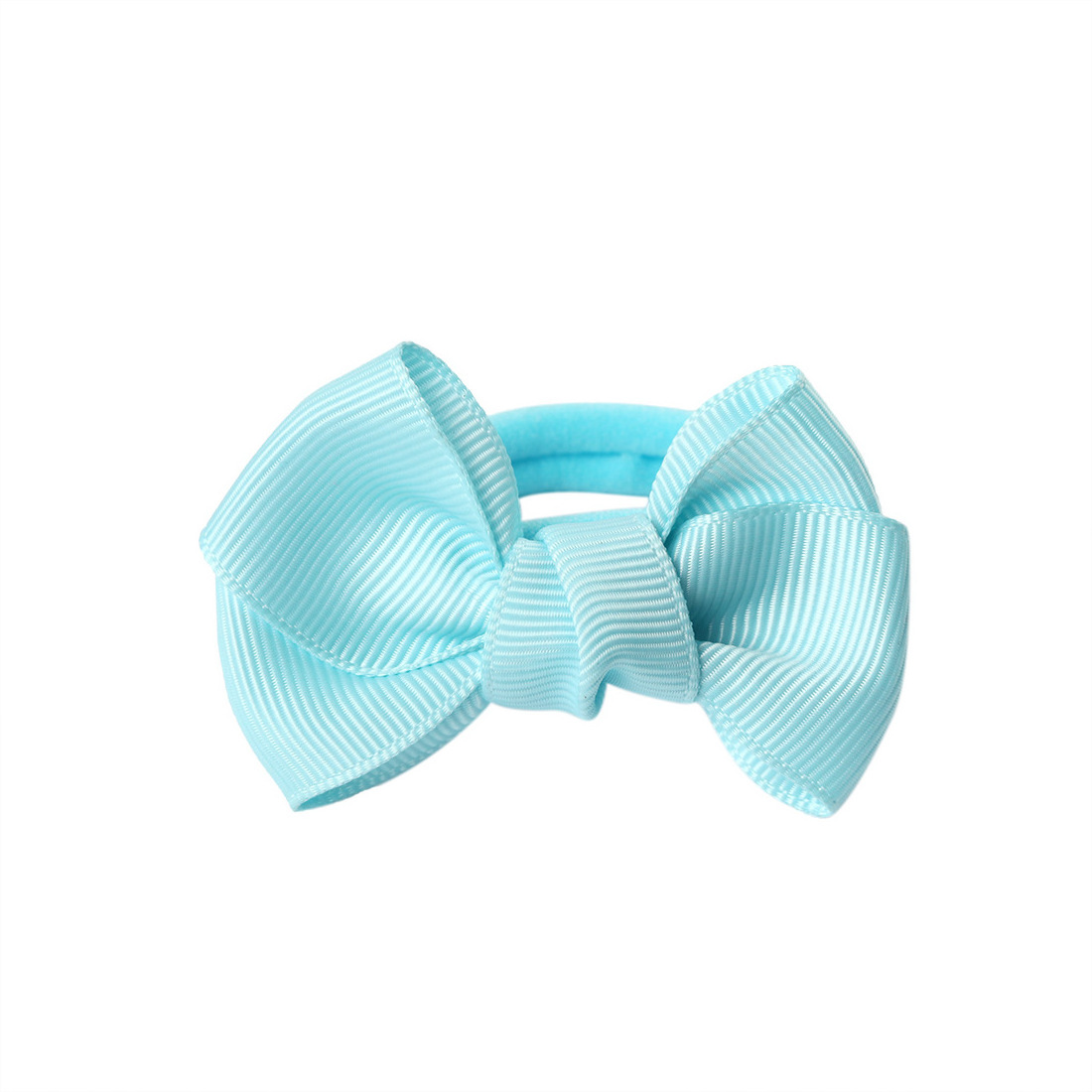 20 Colour Boutique Hair Bows Tie Baby Girls Kids Hair Bow Band Children Rubber Band Ribbon Hair bands