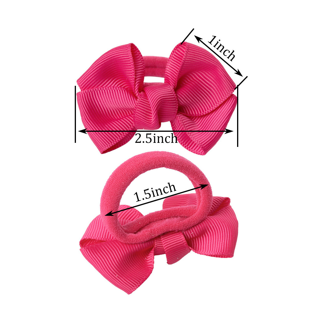 20 Colour Boutique Hair Bows Tie Baby Girls Kids Hair Bow Band Children Rubber Band Ribbon Hair bands