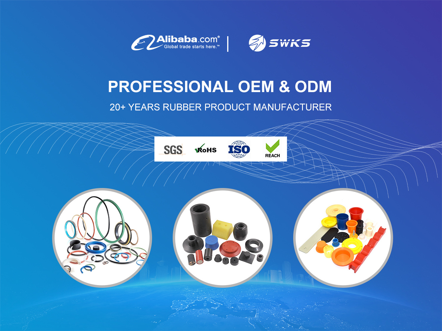 Custom molded rubber sealing washer EPDM rubber seal gasket Silicone washer rubber Sealing products