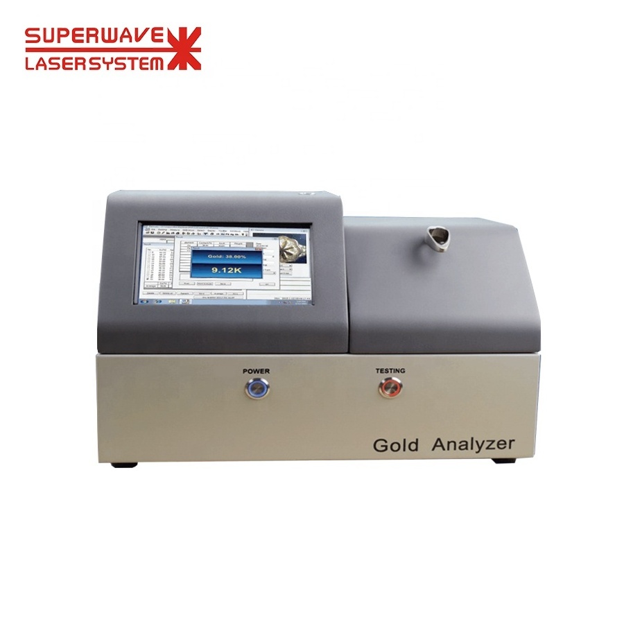 XRF Gold Analyzer Gold Testing Machine Gold and Platinum Portable Superwave CN;GUA Blue