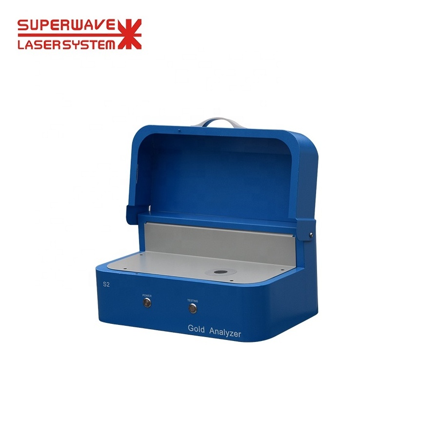 XRF Gold Analyzer Gold Testing Machine Gold and Platinum Portable Superwave CN;GUA Blue