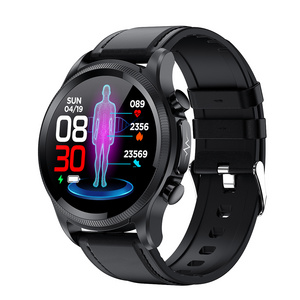 2023 newest E400 ECG monitoring Watch Non-invasive Blood Glucose Monitoring Temperature Blood pressure monitoring Smart Watch