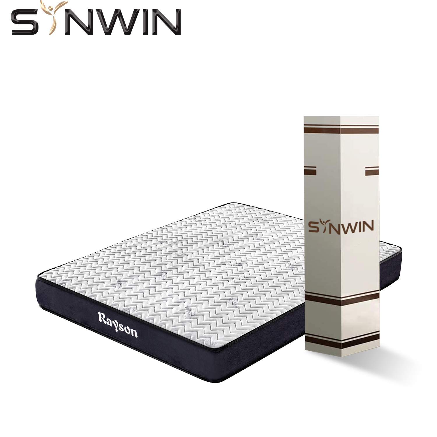 mattress double bed high quality 10 inches wholesale suppliers OEM full king single pocket spring rolled up mattress