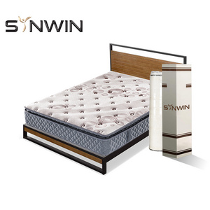 Synwin queen size high polymer washable folding Memory foam rolled spring bonnell thin sleeping mattress