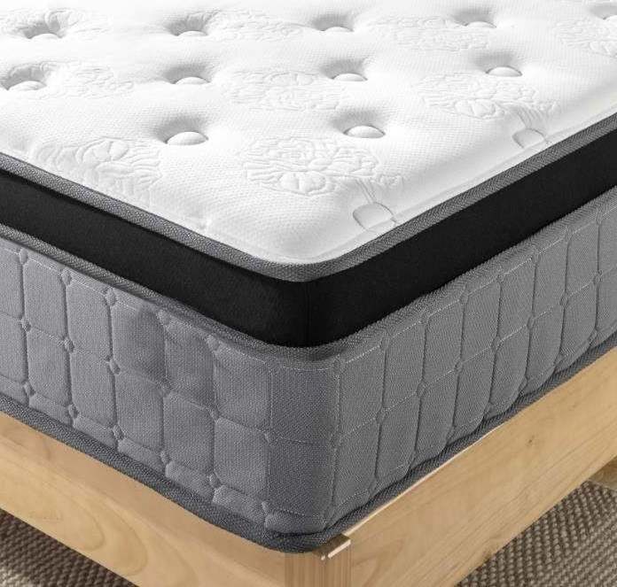 Wholesale compress roll in a box pack euro top best quality sleep bed cooling gel memory foam sprung coil pocket spring mattress