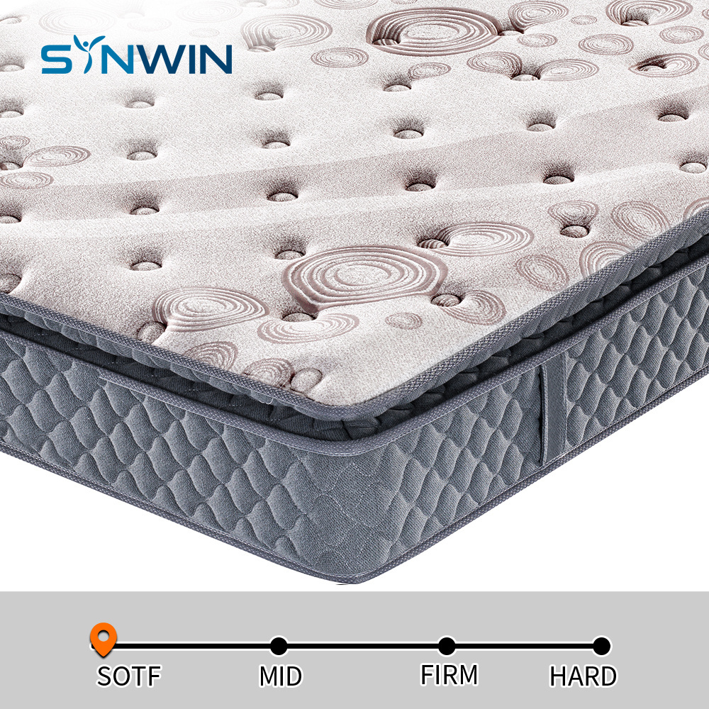 10 Years Yarranty Luxury Hotel 12inch OEM/ODM Euro Top Pocket Coil Spring Mattress gel memory foam mattress for sale wholesale