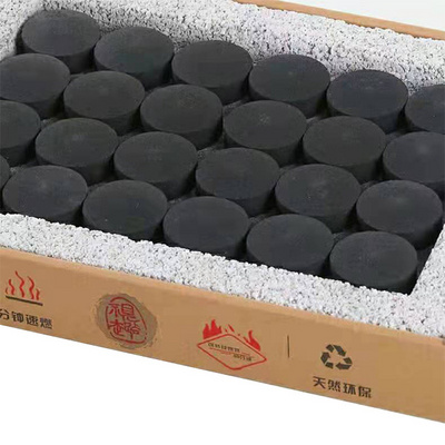 33mm 100% Apple Charcoal Fast Ignition Charcoal Tablets Wood Charcoal For Incense