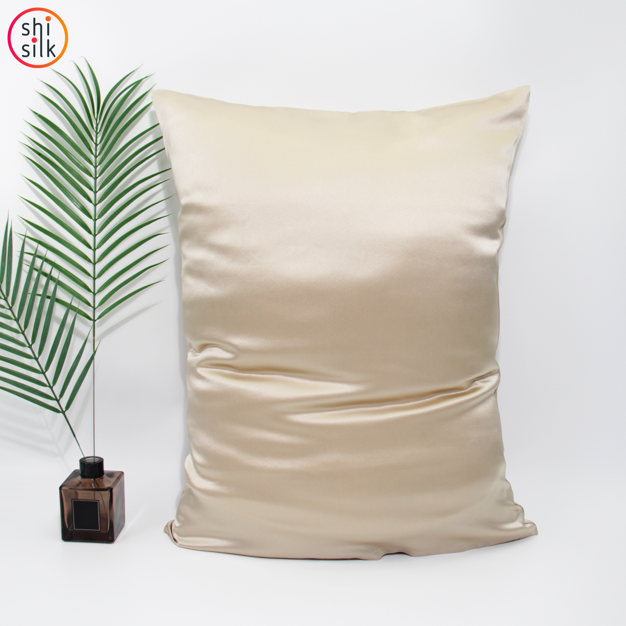 Super Soft and Breathable Satin 22mm Silk Pillowcase With Hidden Zipper Luxury Silky Pillow Case