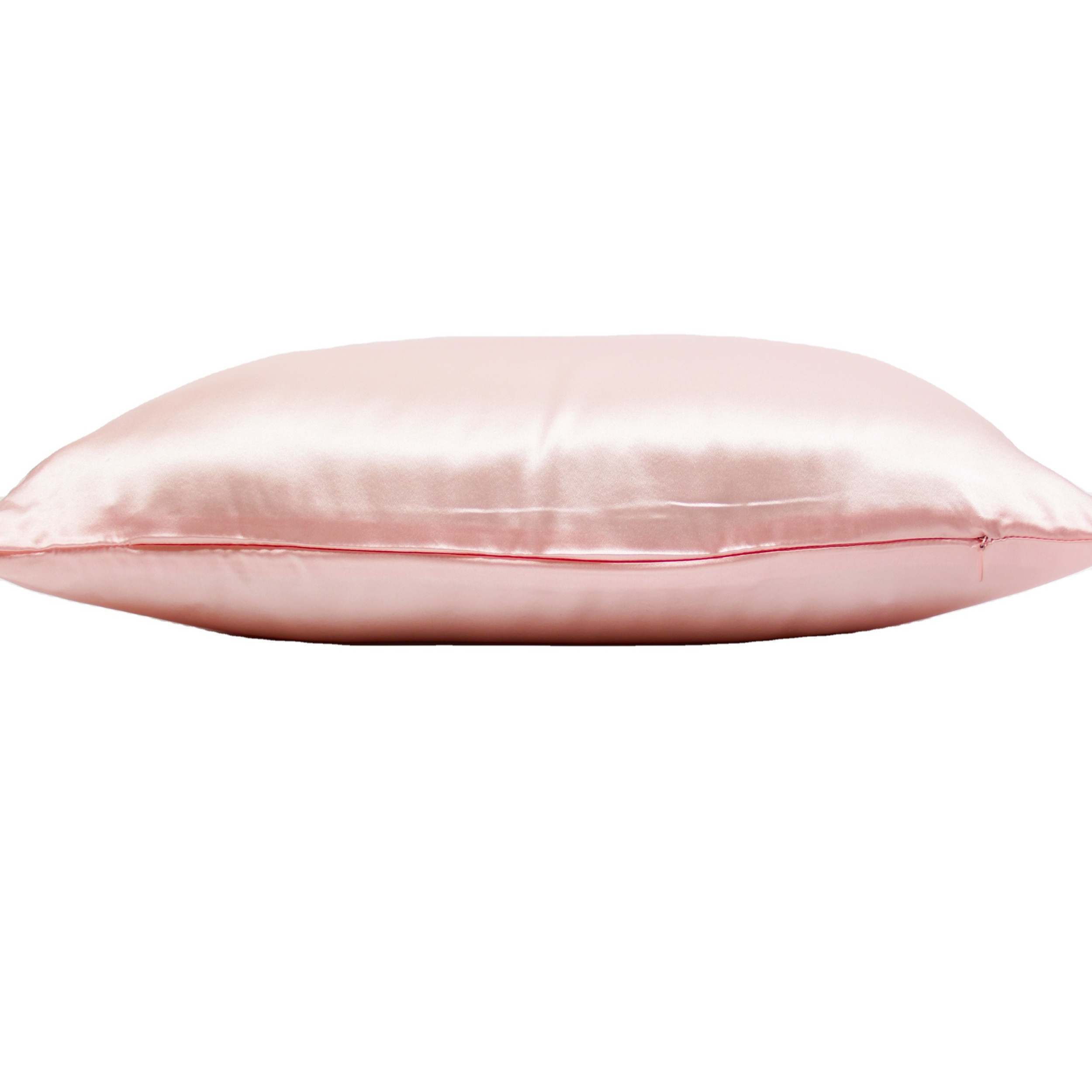 Super Soft and Breathable Satin 22mm Silk Pillowcase With Hidden Zipper Luxury Silky Pillow Case