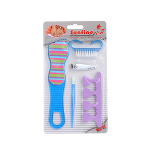 Wholesale foot care products callus remover tools foot shape pedicure set beauty foot manicure set kits