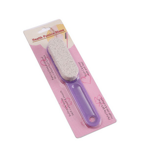 Top selling exfoliating remover body skin feet scrubber pumice stone brush with handle