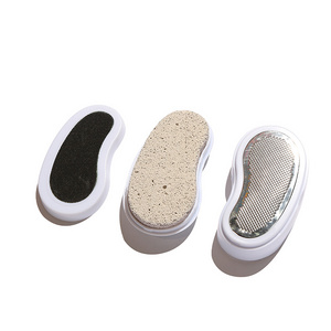 Three-in-one pedicure tool set professional foot file for exfoliating dead skin and pumice stone