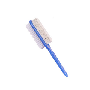 New arrival scrubber exfoliating foot file plastic shower body bath brush with pumice stone