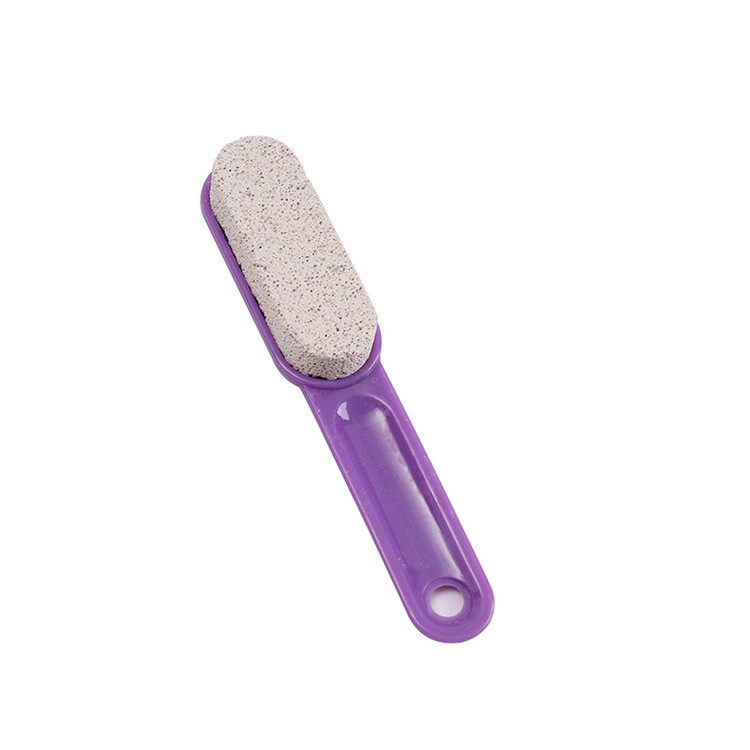 Top selling exfoliating remover body skin feet scrubber pumice stone brush with handle