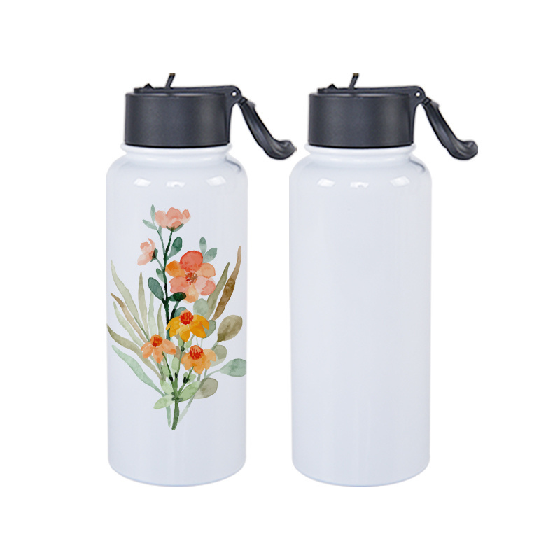 Usa Warehouse Hot Sale Custom Sublimation 20Oz 32Oz Insulated Stainless Steel Bike Water Bottle