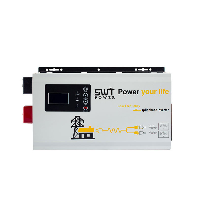 Split Inverter Battery 6000w Solar Inverter Charger 24 Volt Split Phase Inverter 120/240V with Mppt Controller