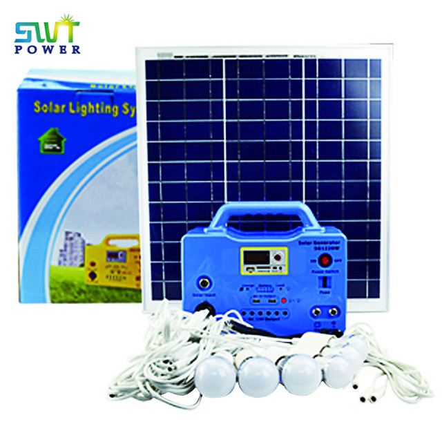 Factory Price 30W House Solar Power System Camp Led Kit Indoor Solar Light Home