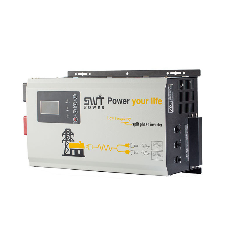 Split Inverter Battery 6000w Solar Inverter Charger 24 Volt Split Phase Inverter 120/240V with Mppt Controller