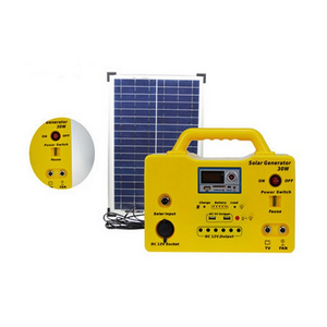 Factory Price 30W House Solar Power System Camp Led Kit Indoor Solar Light Home