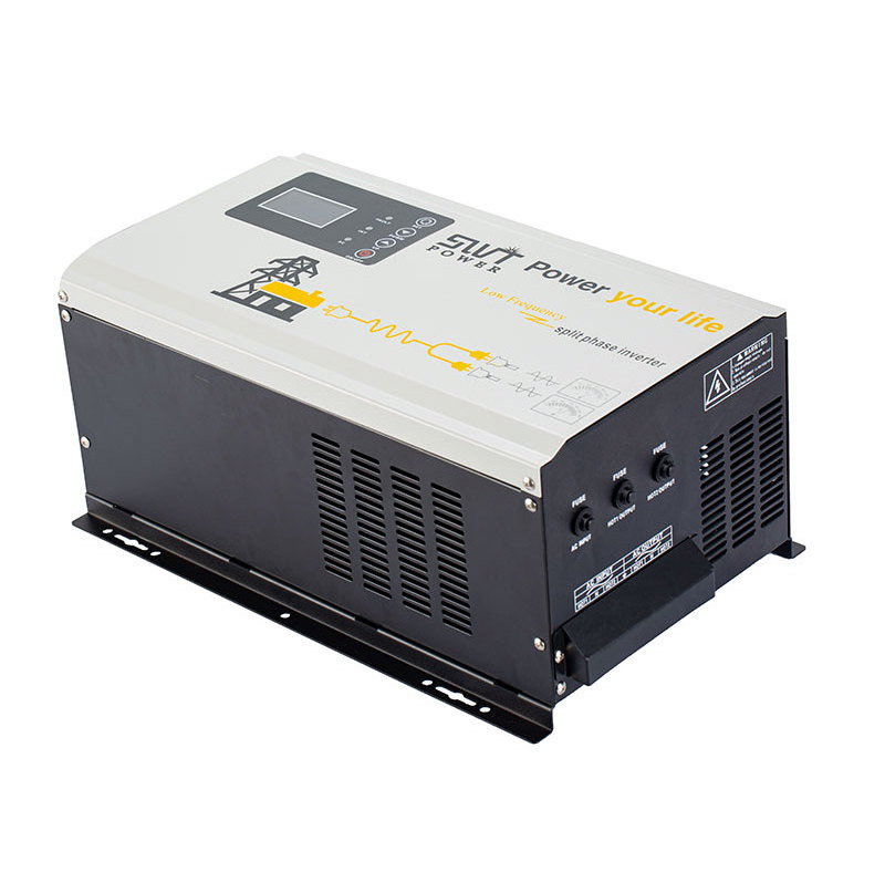 Split Inverter Battery 6000w Solar Inverter Charger 24 Volt Split Phase Inverter 120/240V with Mppt Controller