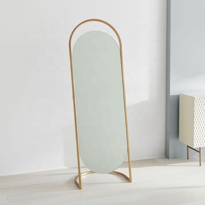 SWT Dresses Up Bedrooms Entryways Walk-in Closets Folded Ellipse Standing Mirrors