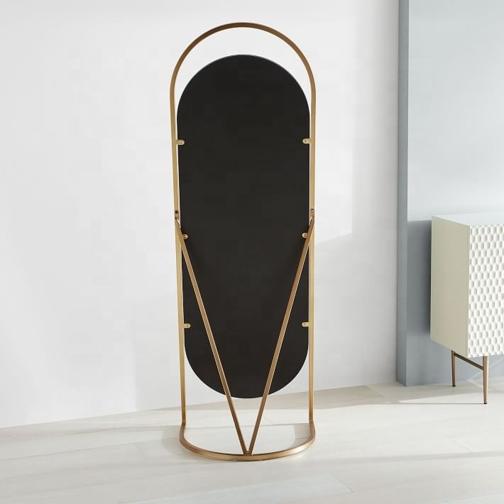 SWT Dresses Up Bedrooms Entryways Walk-in Closets Folded Ellipse Standing Mirrors