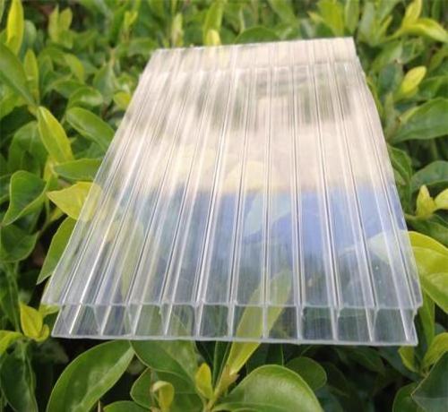 Transparent Corrugated Curved Polycarbonate Solid Sheet Clear PC Roofing Hollow Glass Pc Corrugated Sheet for Sunlight Room