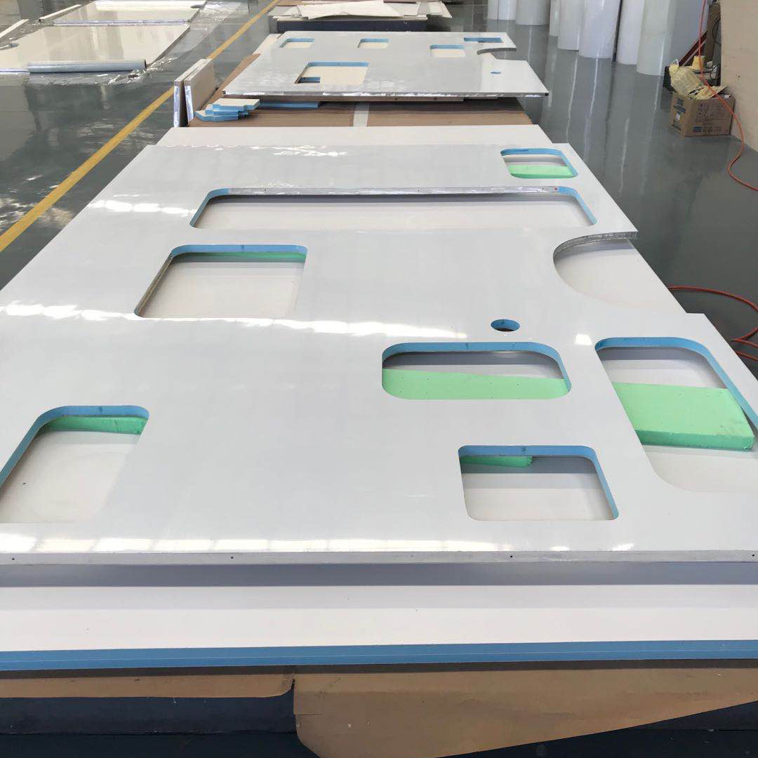 30mm Thick FRP PU Insulated XPS Foam Plywood Sandwich Body Panel PP Honeycomb Core Composite Panels for Dry Van Caravan