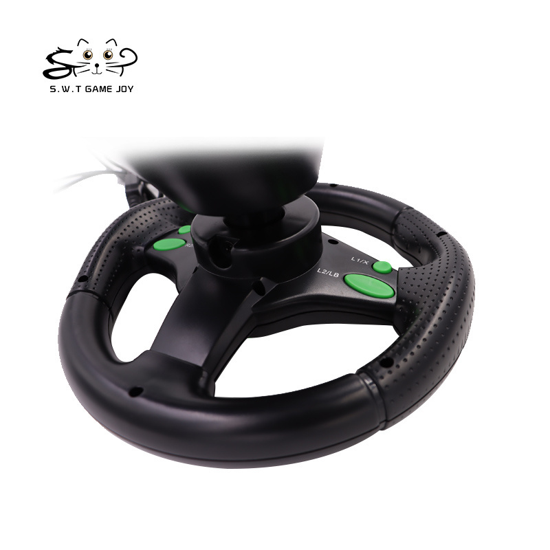 ps4 Racing Game Steering Wheel For ps3 ps 4 pc switch nes Usb Car Steering-Wheel 180 Degree Rotation Vibration With Pedals