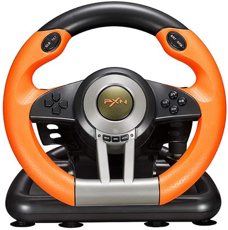 PXN V3 game steering Wheel 180 Degree Universal Usb Car Race Steering Wheel with Pedals for PS3 PS4 x-box One X S