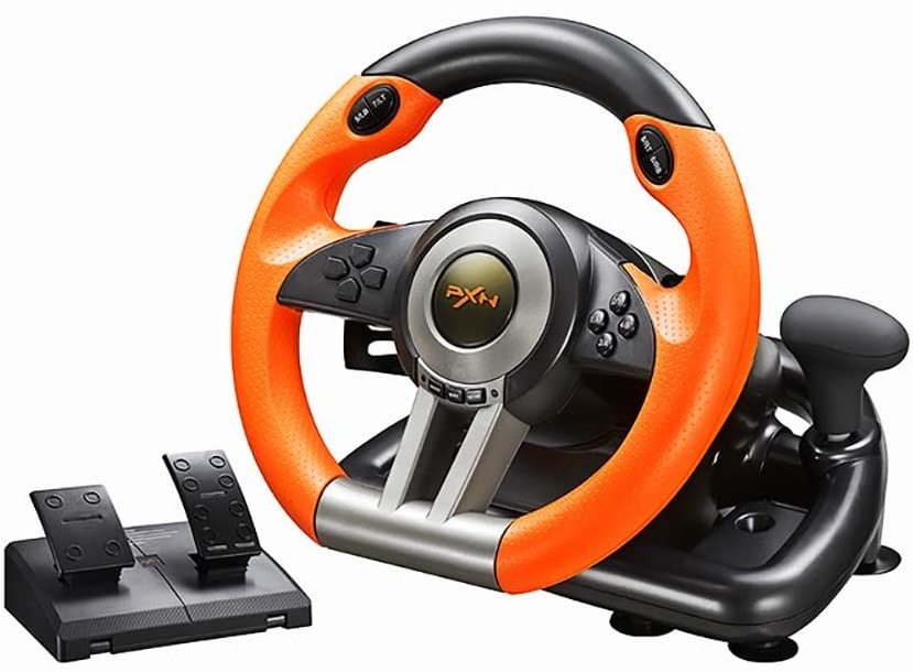 PXN V3 game steering Wheel 180 Degree Universal Usb Car Race Steering Wheel with Pedals for PS3 PS4 x-box One X S