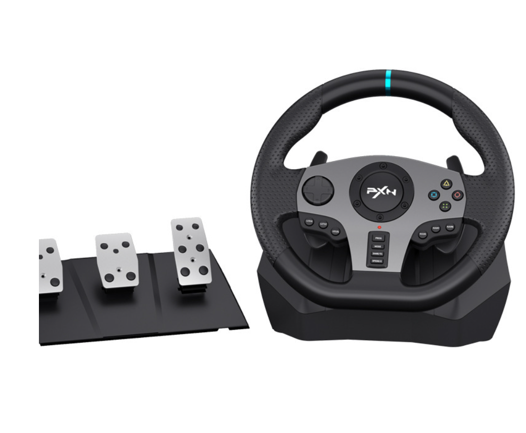 PXN V9 Racing Steering Wheel ps5 Gaming Racing Wheels Dual-Motor Feedback Driving for x-box Series X|S/PS3/PS4/PC/x-box