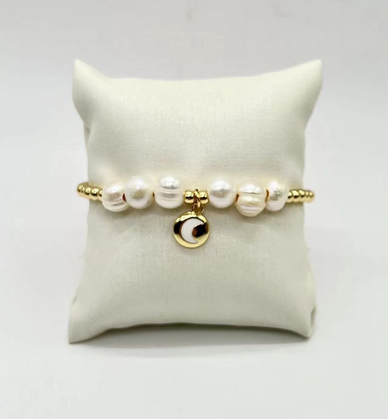 Fashion Jewelry Chain bracelet Heart CrossPendant  Gold Plated Miyuki Wholesale  fashion trendy pearl gift Boho jewelry