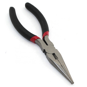 Long nose Pliers 6" 7" 8"  double color dipping handle carbon steel