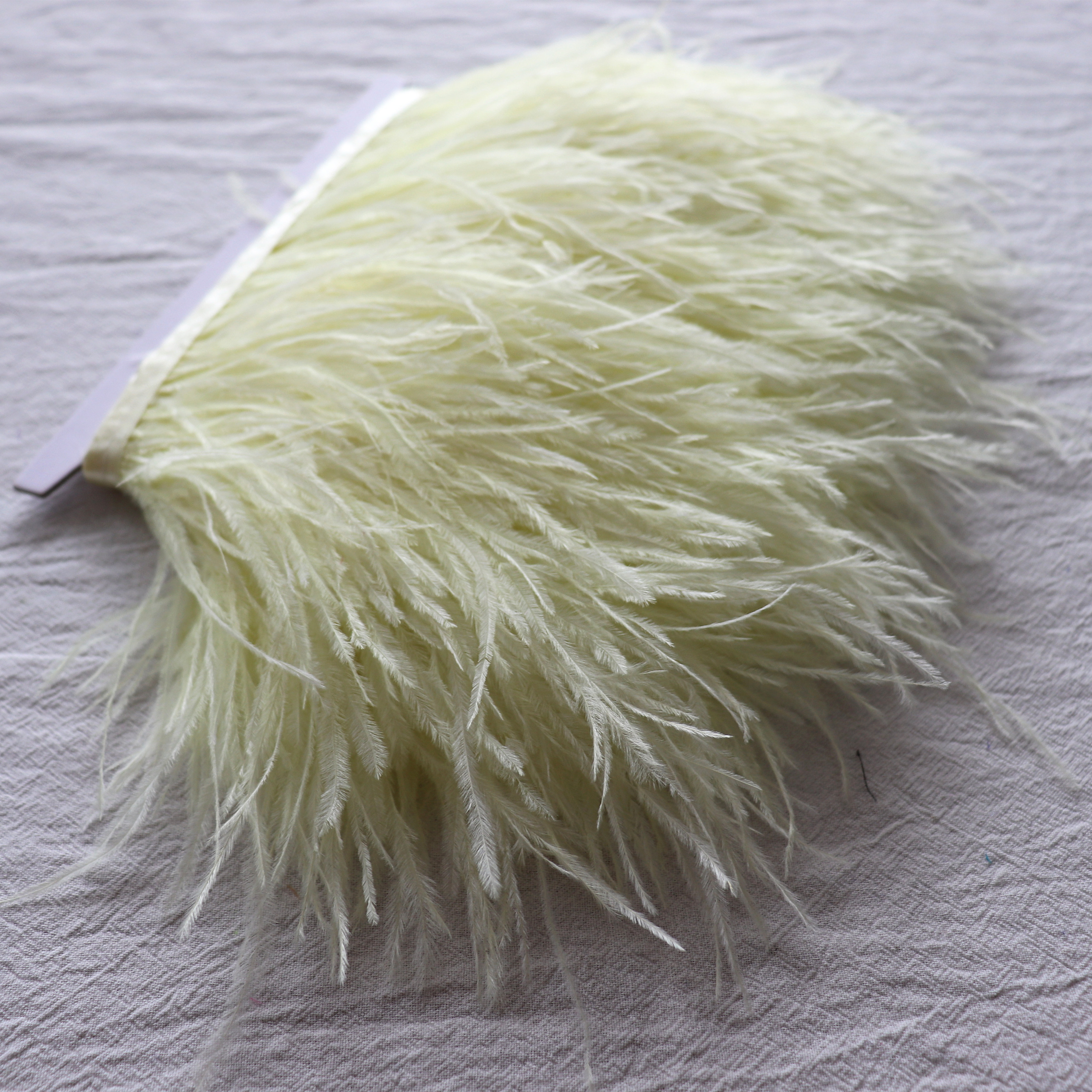 silk ribbon feather ostrich Trimming fringe 10-13 cm ostrich feather trimming for Bags Dresses