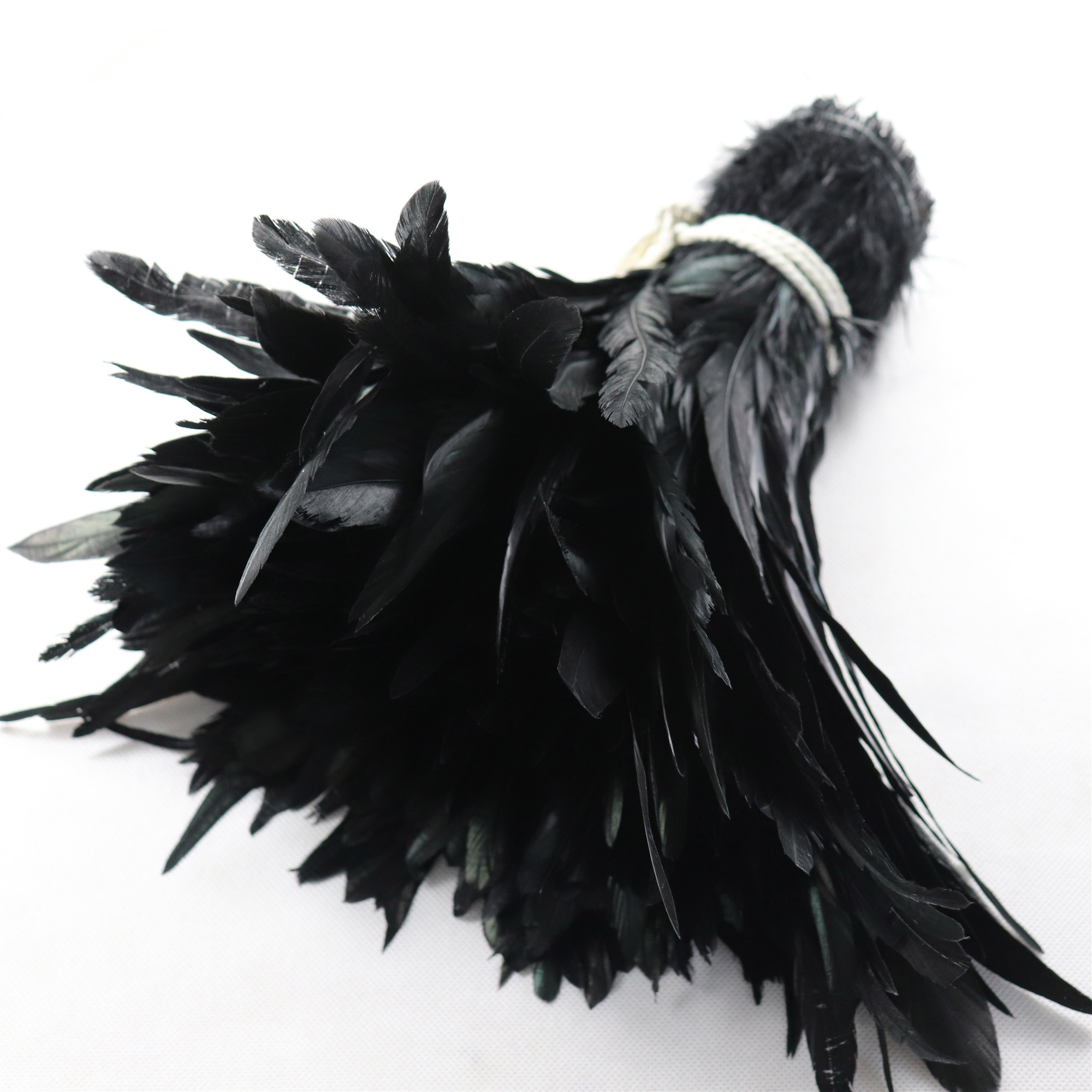 Wholesale Dyed Coque Tails Feather Long Black Feathers Rooster Feathers For Sale