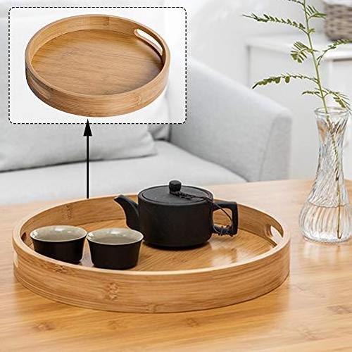 round wooden tray bamboo serving tray bamboo serving tray set