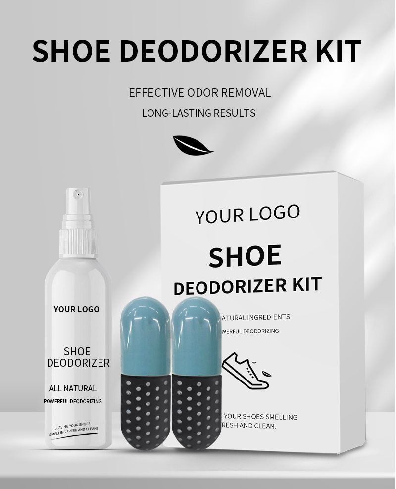 Customized Foot and Sock Deodorizer Shoe Odor Eliminator Spray Kit Sneaker Freshener Deodorizer For All Shoes