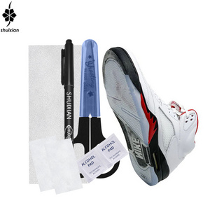 Sneaker Sole Protector Kit For Shoes Sole Flim Kit Sole Sticker Guard With Scissors Pencil And Alcohol pads