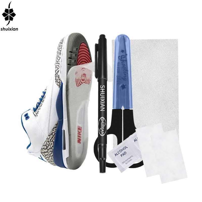 Sneaker Sole Protector Kit For Shoes Sole Flim Kit Sole Sticker Guard With Scissors Pencil And Alcohol pads