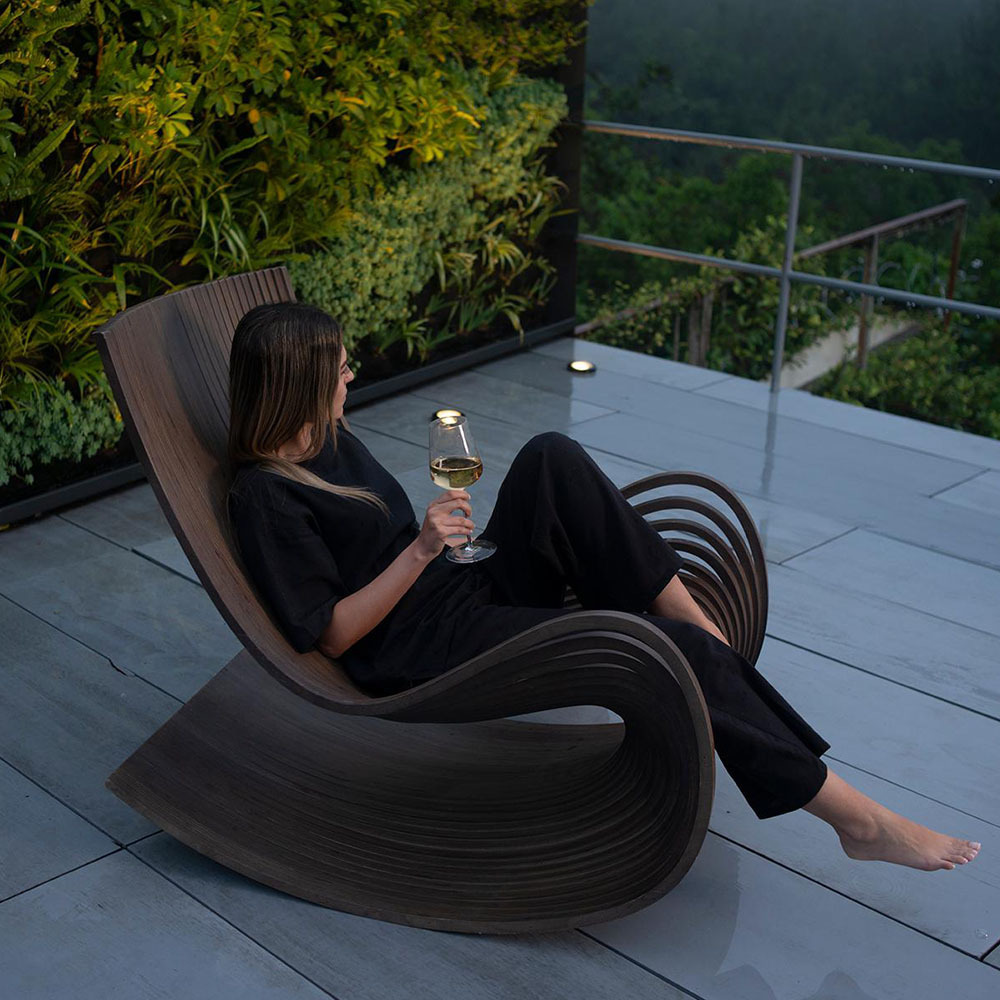 Ergonomically designed room lounge lounge chairs, carved leisure lounge chairs, rocking chairs