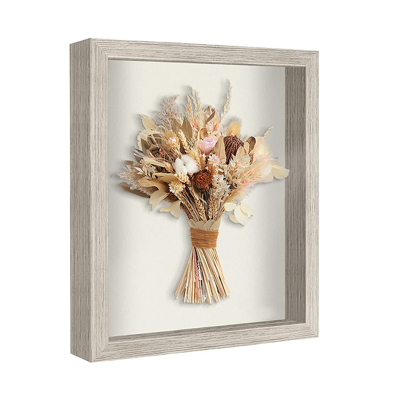 Wholesale Custom Simple Oak Shadow Box With Depth Of 1.5cm Picture Frame For Home Decor